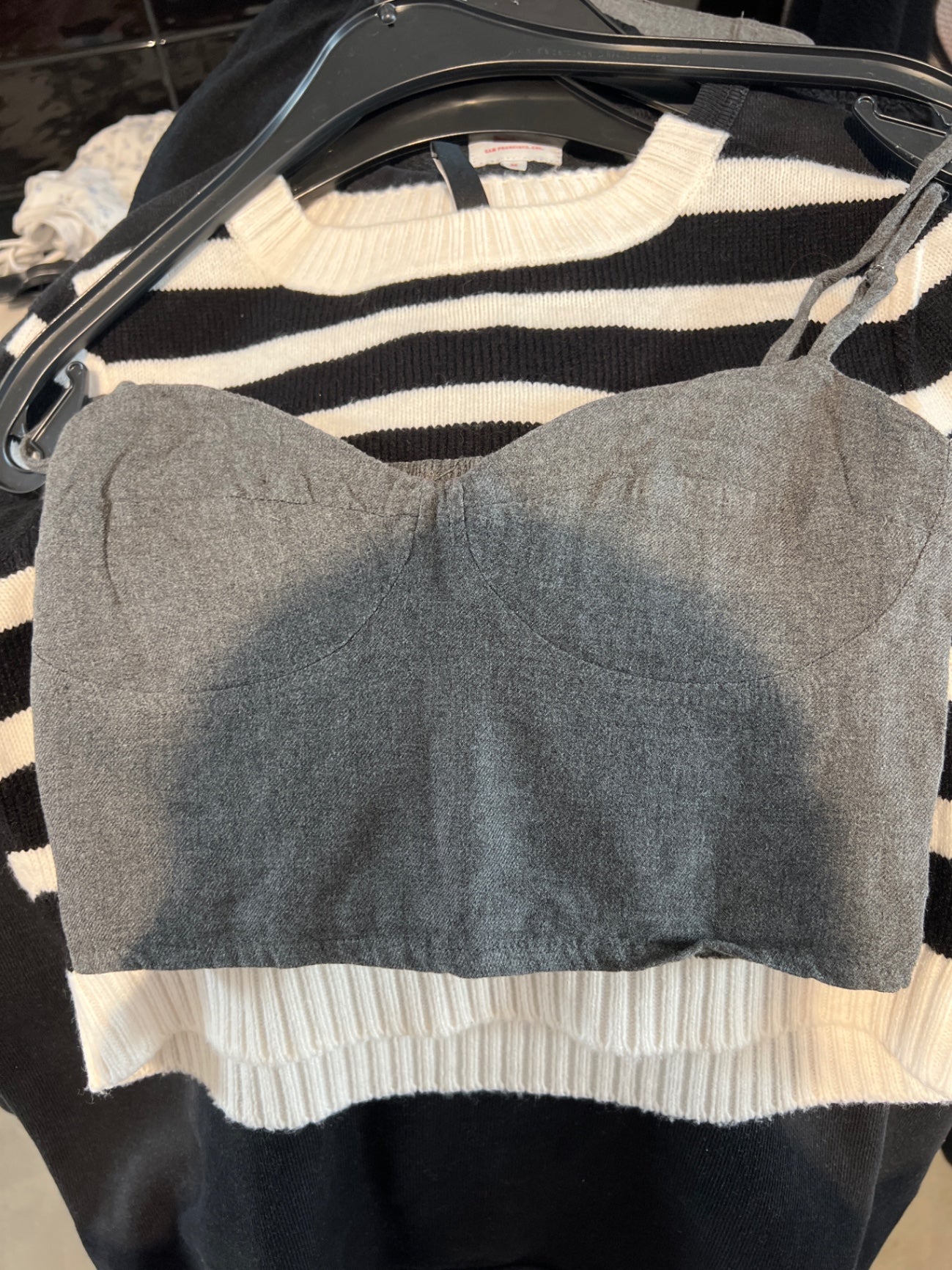 Stradivarius  Trägershirt Grau