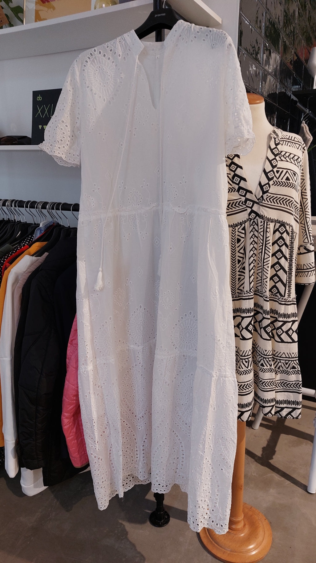Maxikleid Kleid Weiß