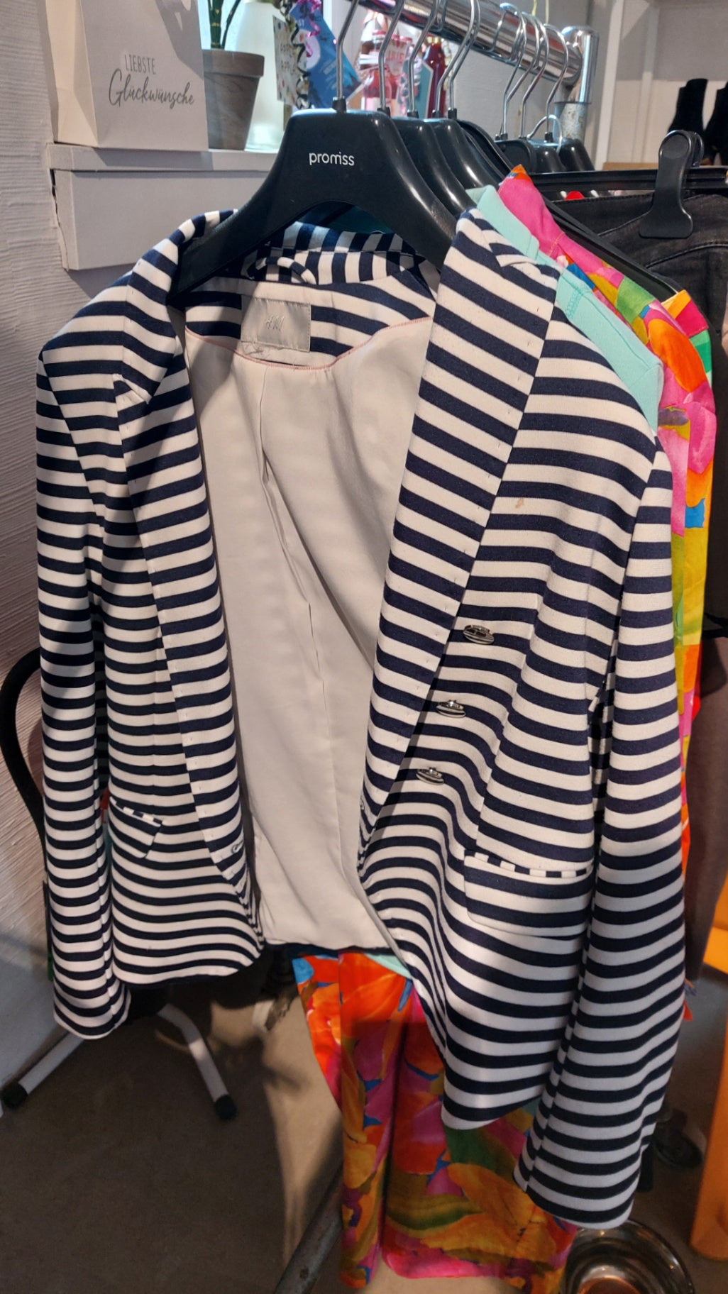 H&M Blazer Weiß und Blau