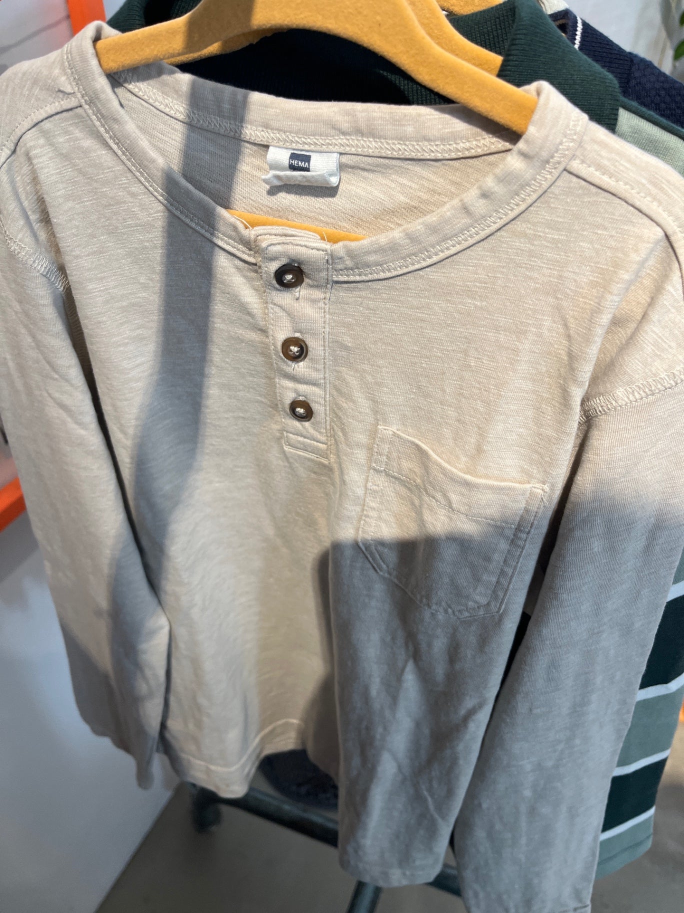 Hema Langarmshirt Beige
