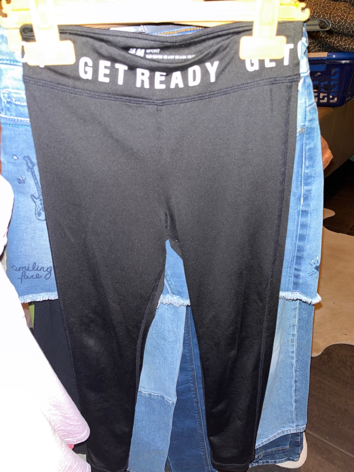 H&M Sport Leggings Schwarz
