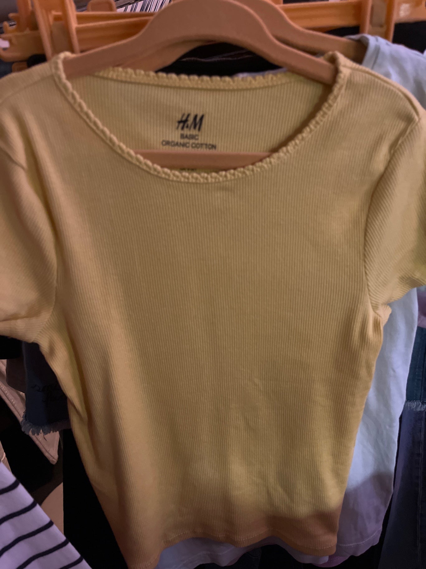 H&M T-Shirt Gelb
