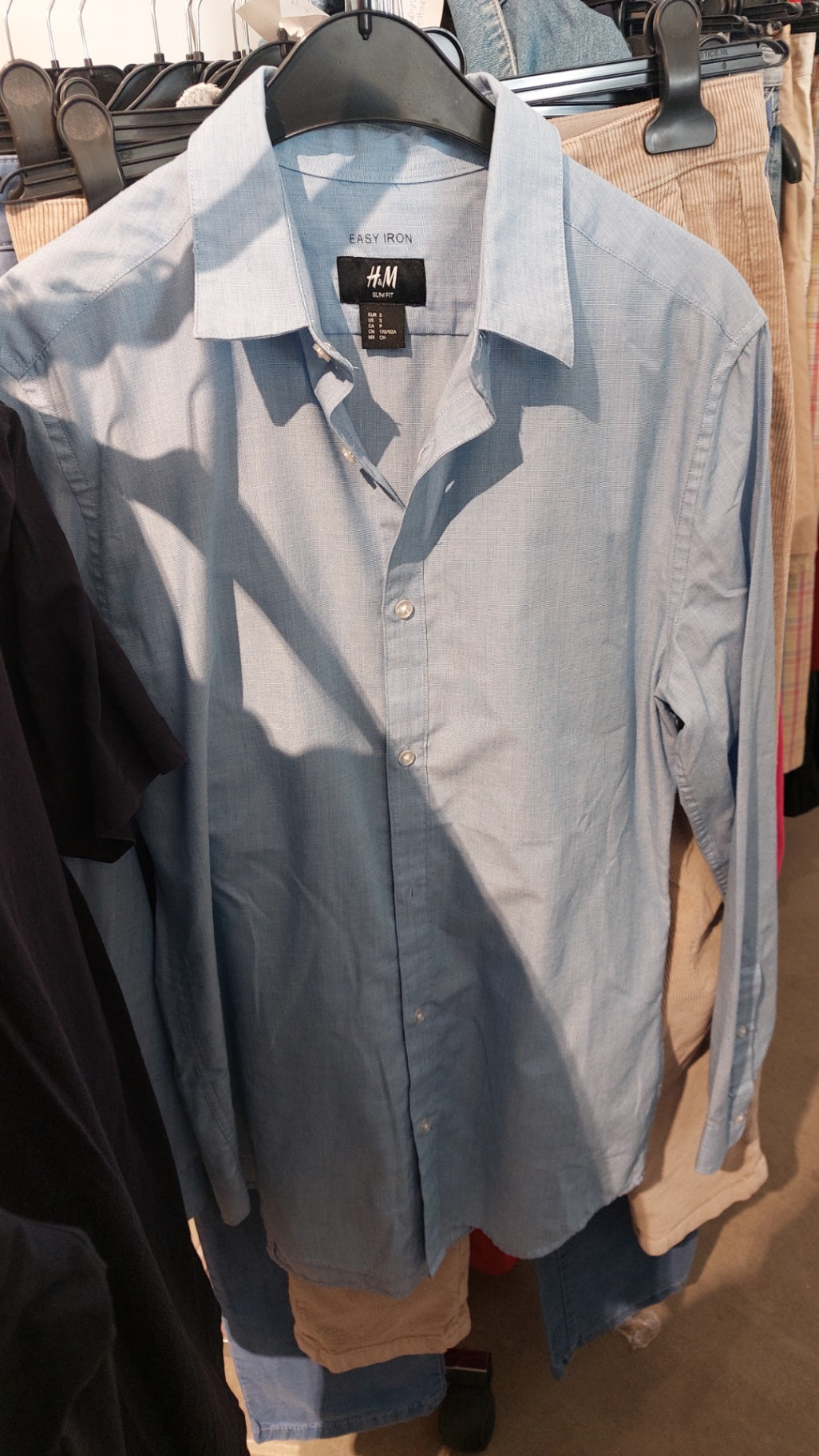 H&M Hemd Hellblau