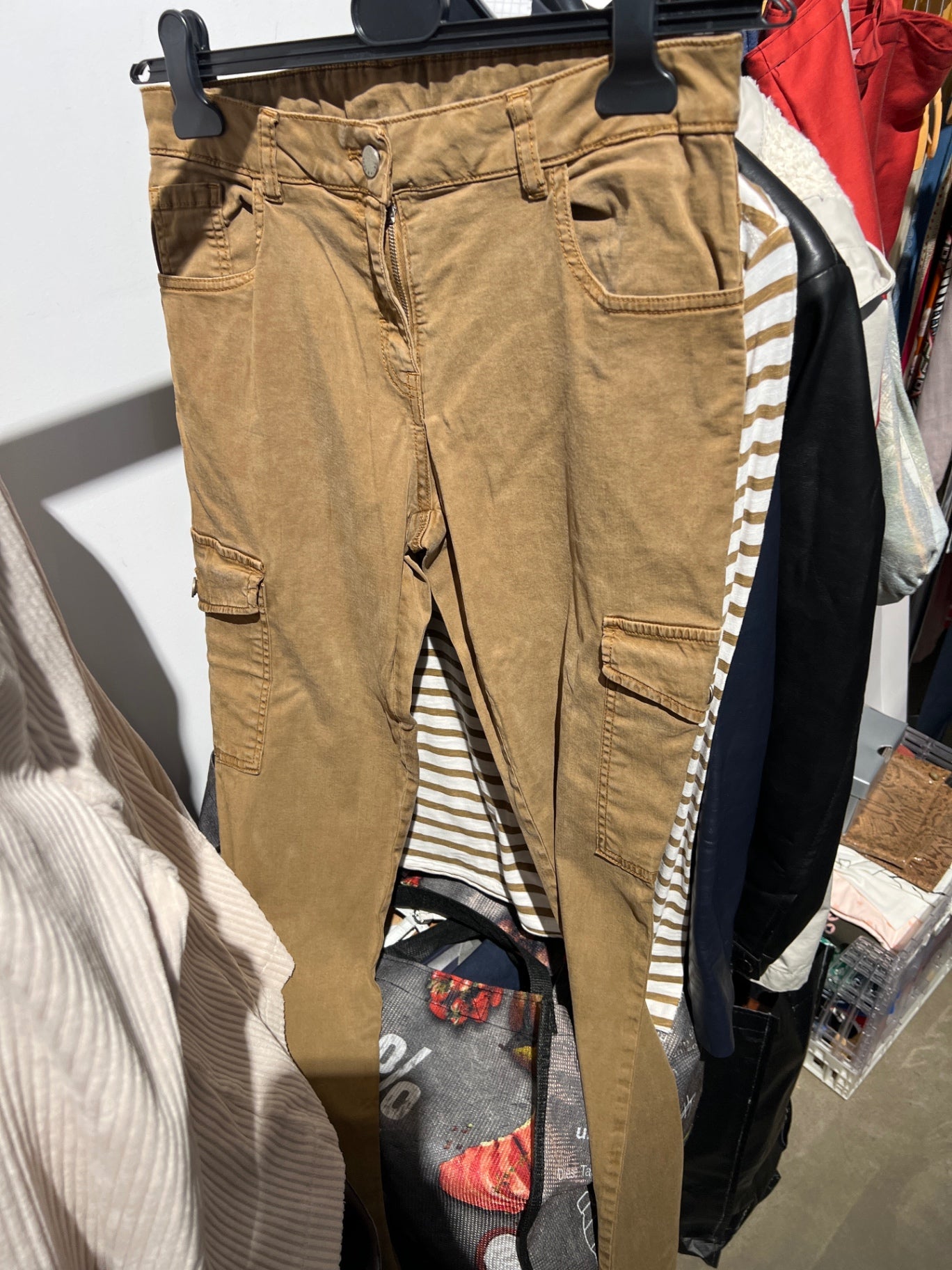 Unbekannt Hose Beige