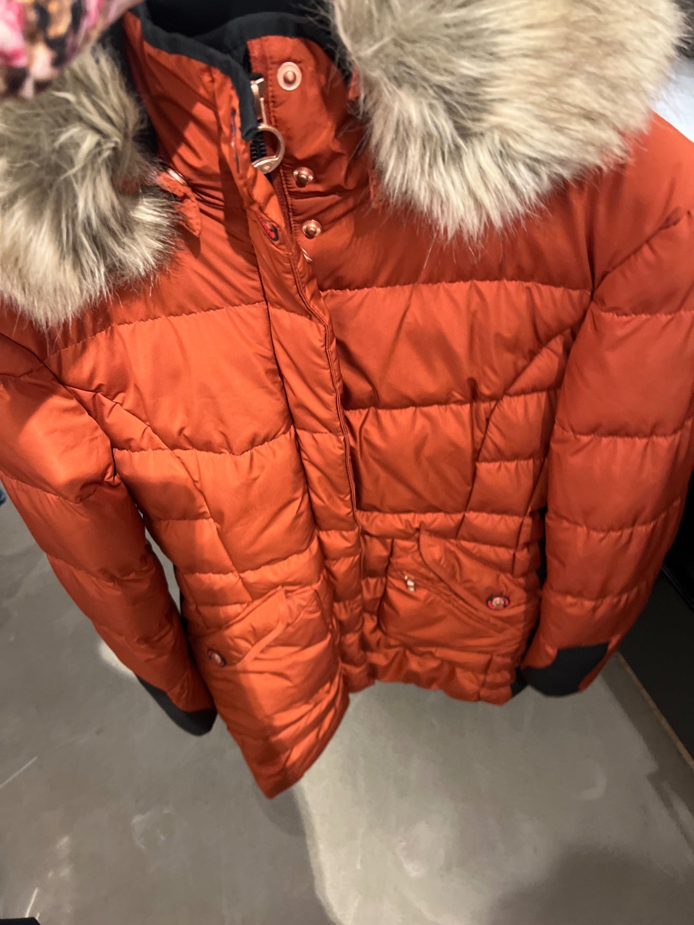 Wellenstein Daunenjacke Orange