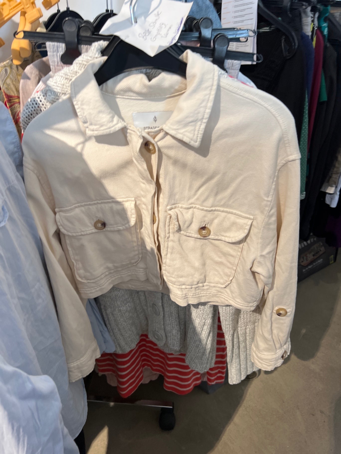 Stradivarius Jacke Beige