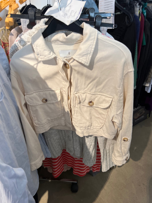 Stradivarius Jacke Beige