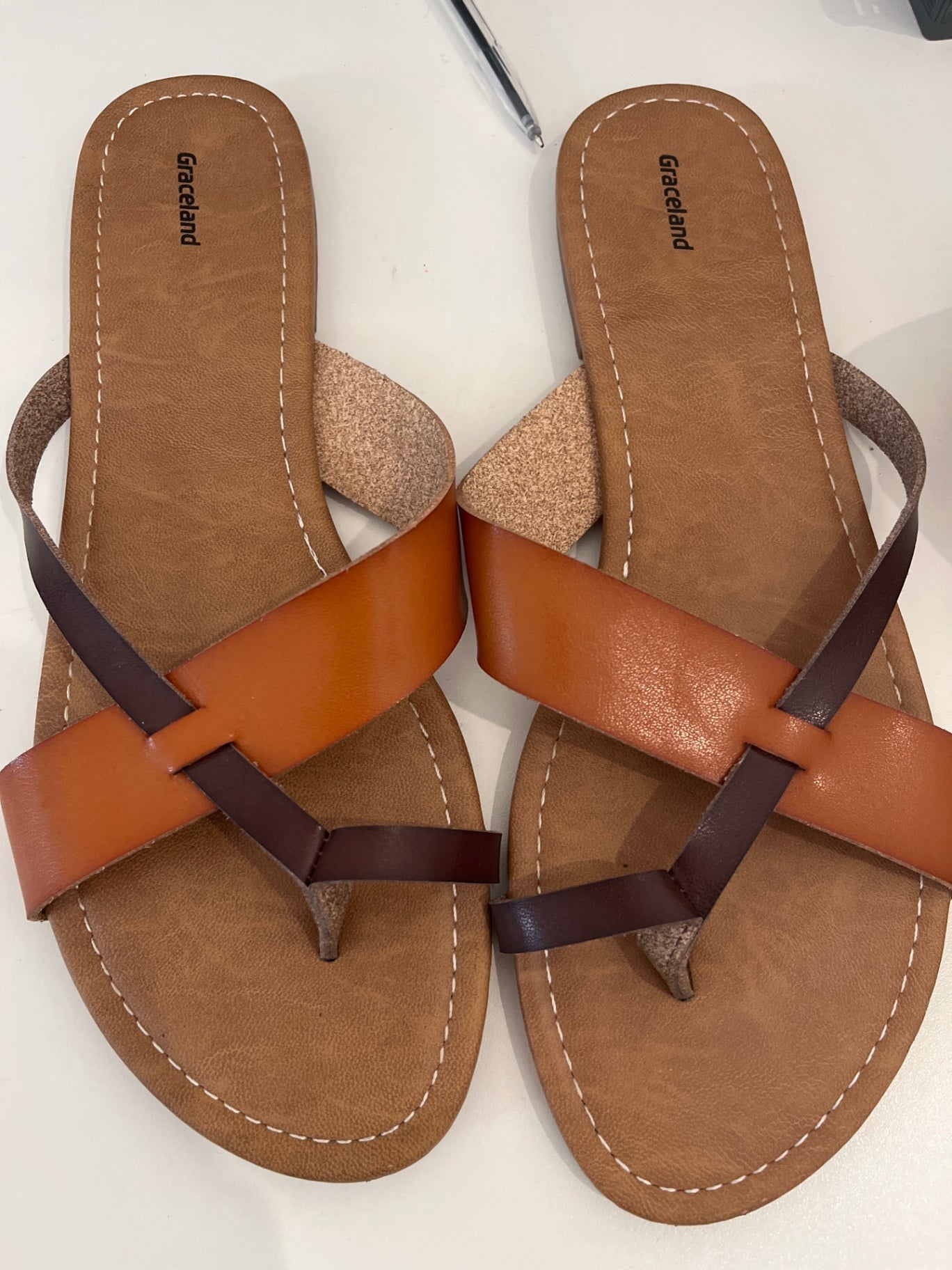 Graceland Sandalen Braun