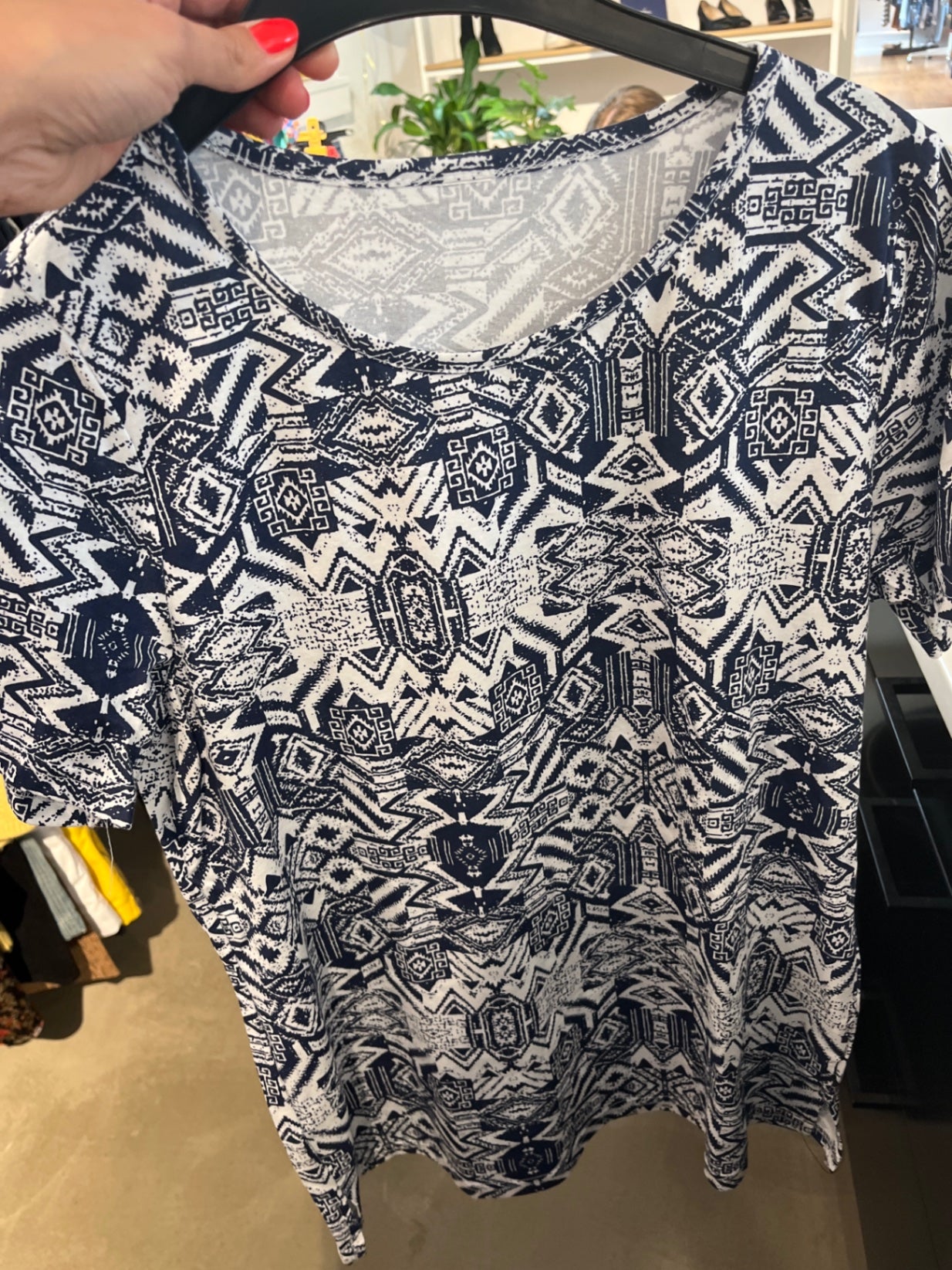 unbekannt T-Shirt Blau-Weiß