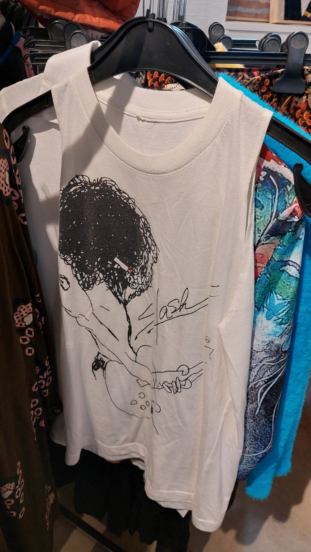 Unbekannt Ärmelloses T-Shirt Weiß