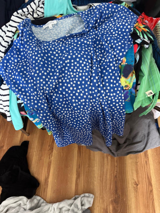 Christian Berg Woman Kleid Blau mit weißen Punkten