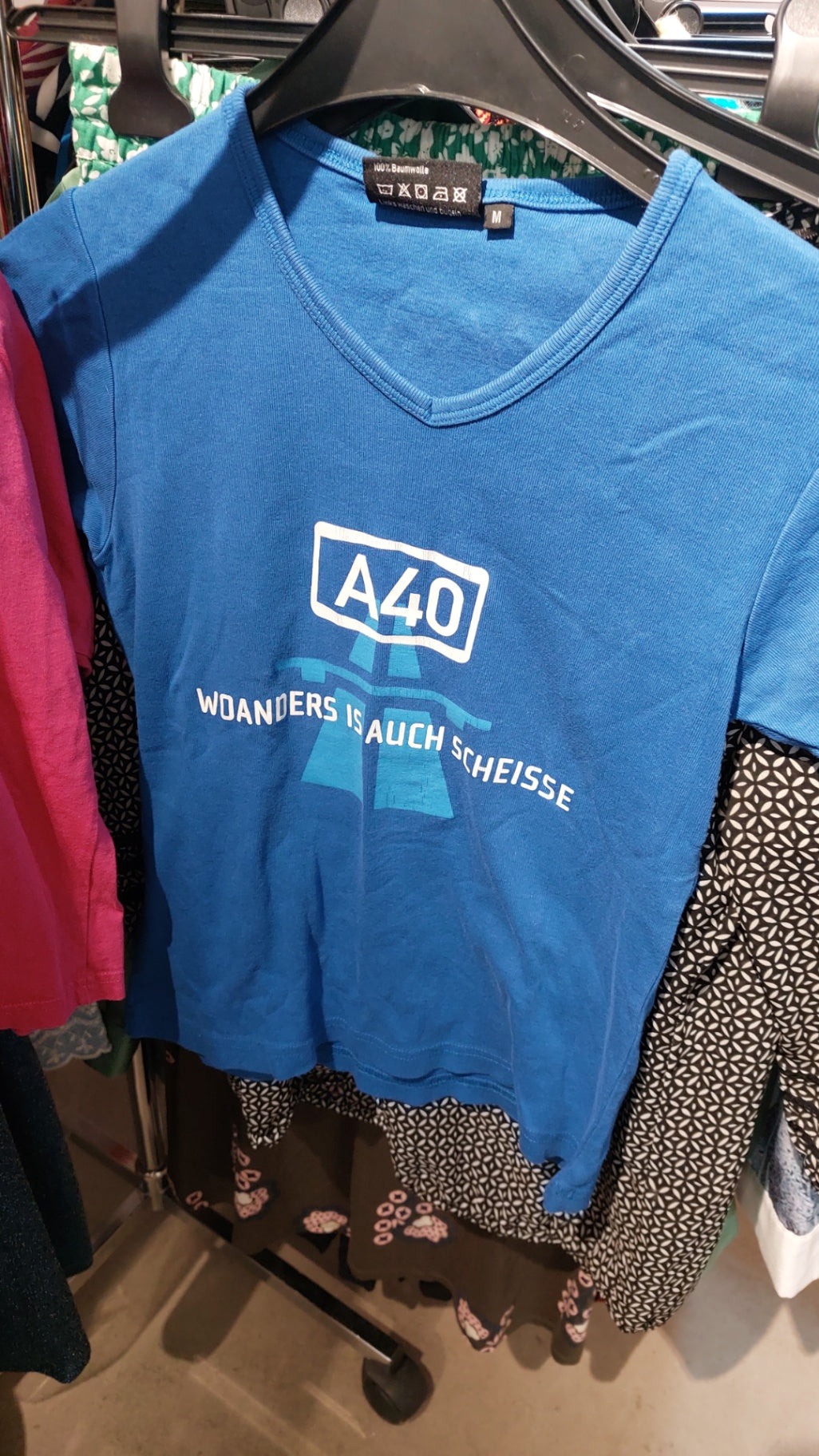 A40 T-Shirt Blau