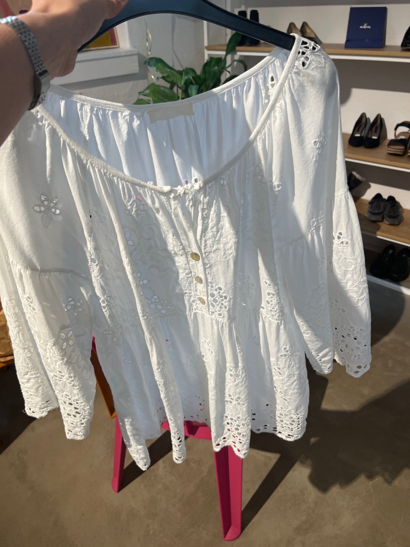 Unbekannt Bluse Weiß