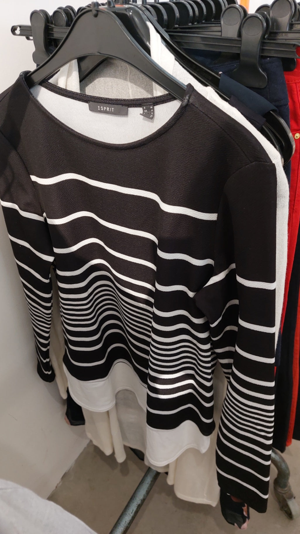 Esprit Pullover Schwarz und Weiß