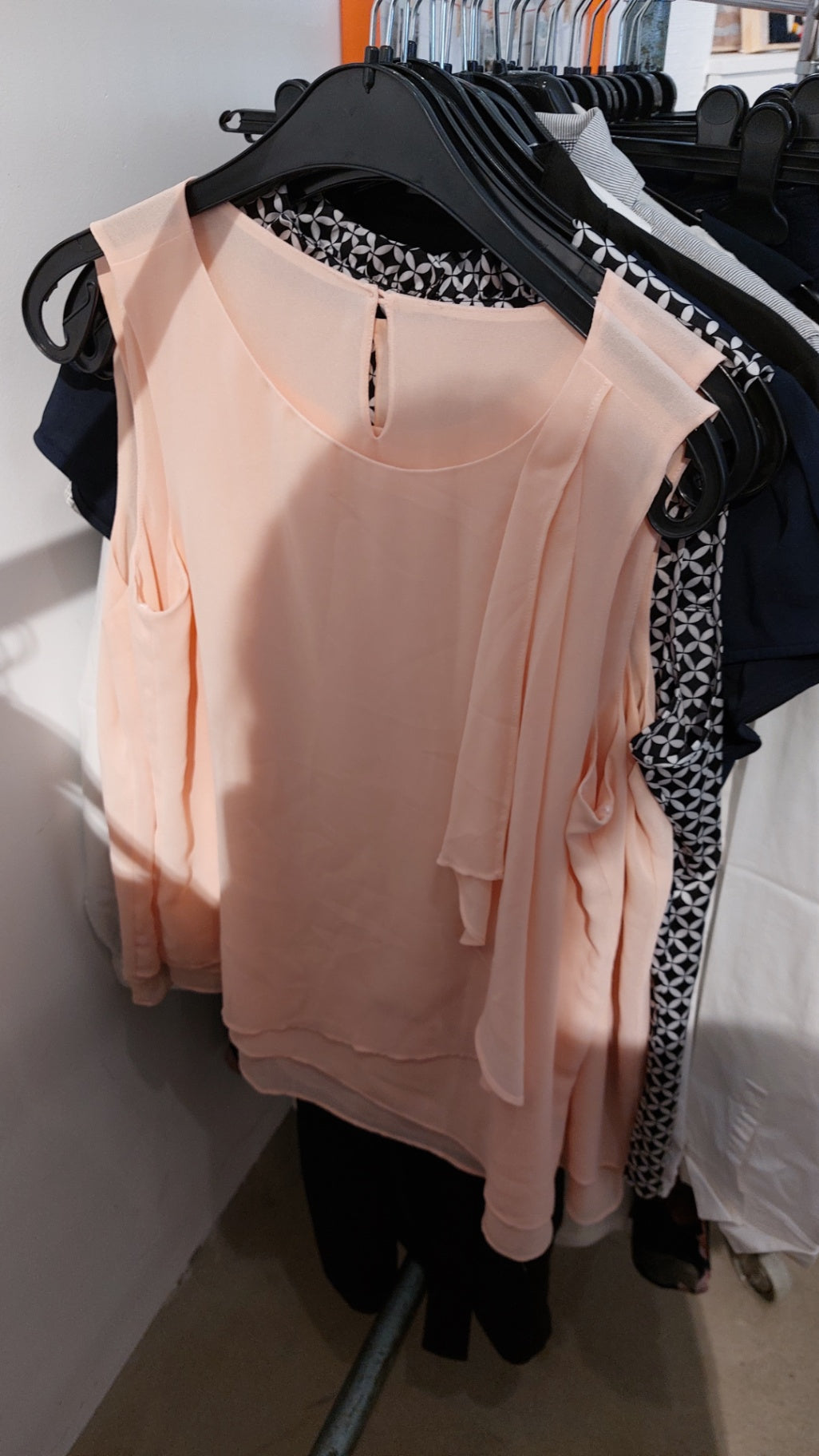 Unbekannt Bluse Pfirsich