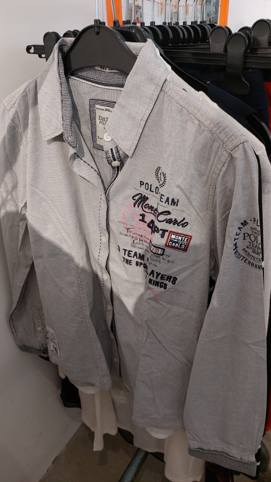 Tom Tailor Polo Team Hemd Grau
