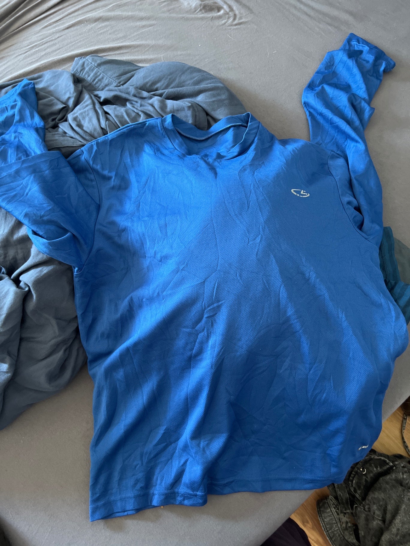 Champion Sport Langarm Shirt Blau