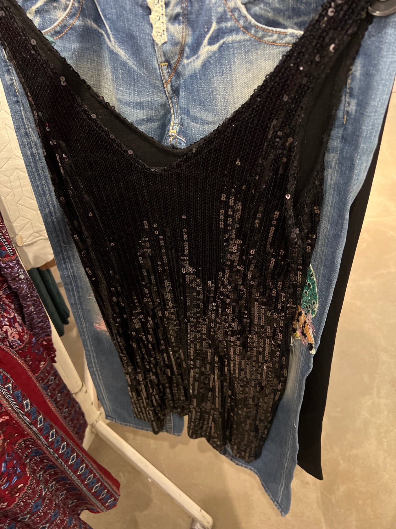 Unbekannt Kleid Schwarz