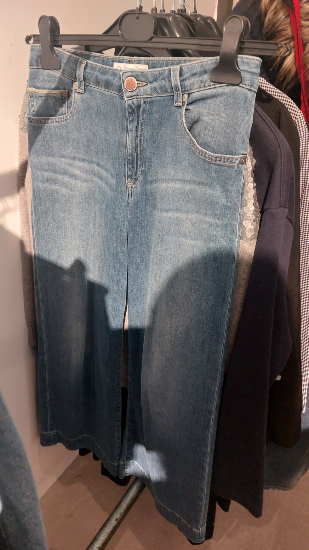 Care Label  Jeans Blau