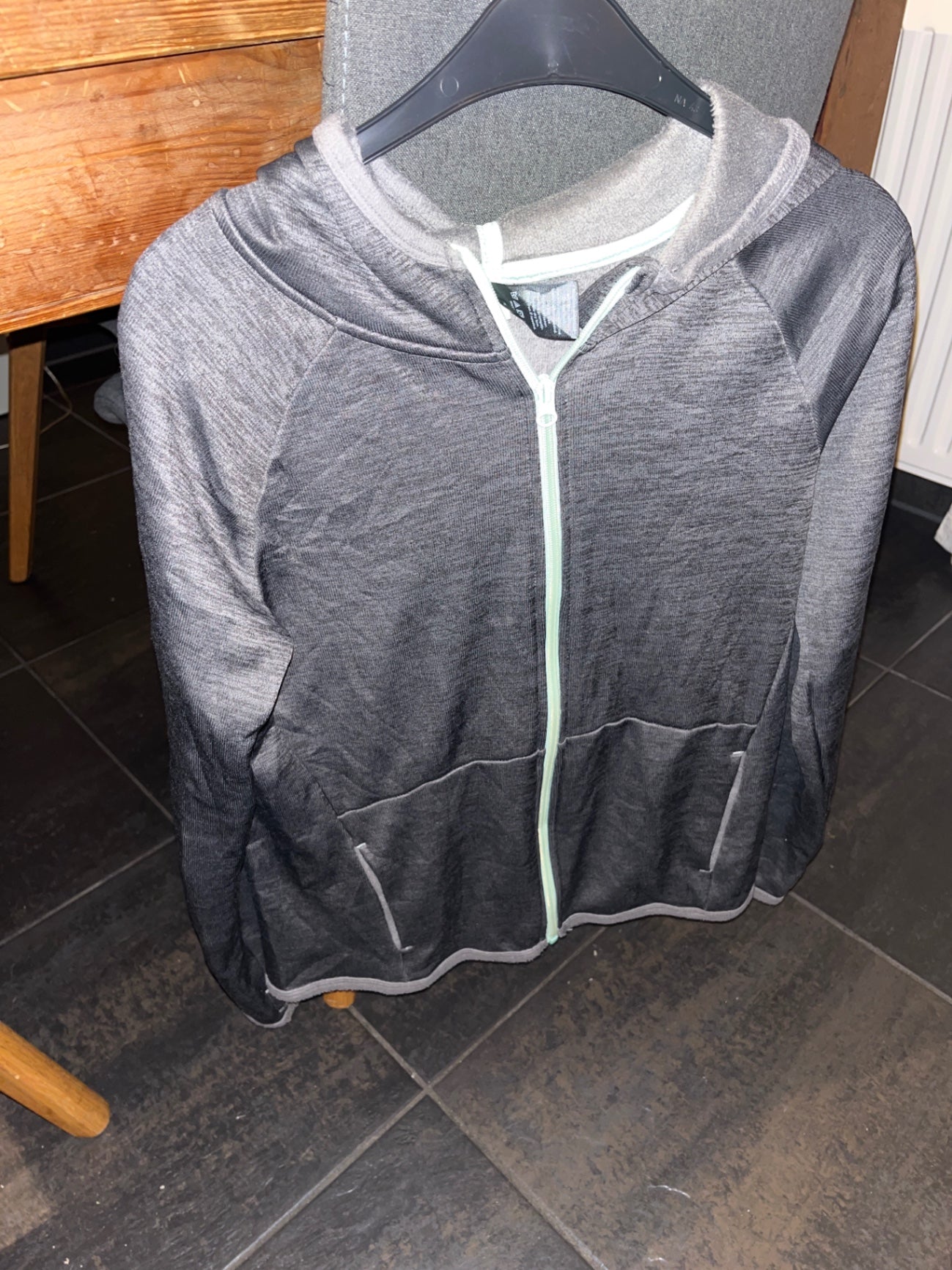 Champion Zip-Jacke Grau, Türkis