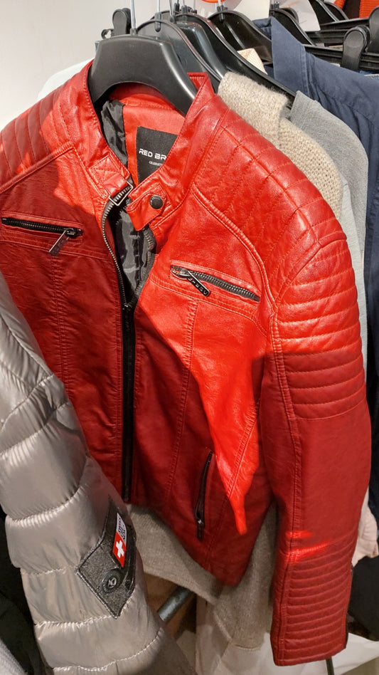 Red Bridge Lederjacke Rot