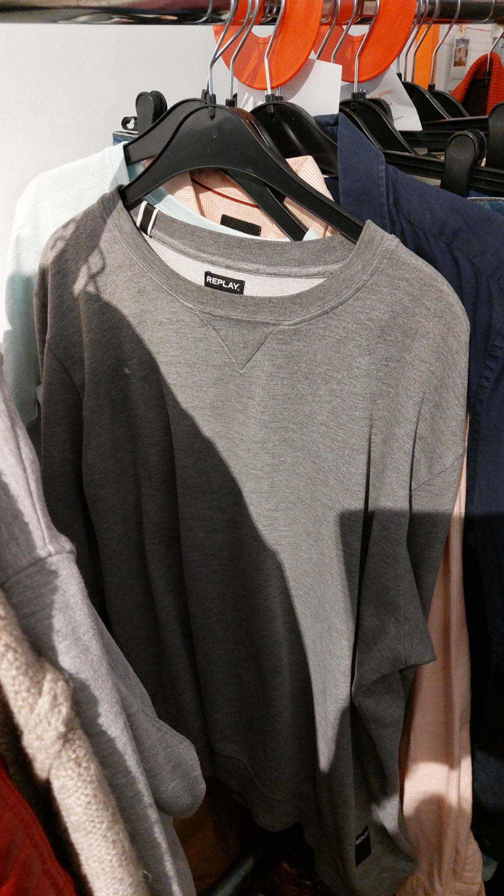 Replay Pullover Grau