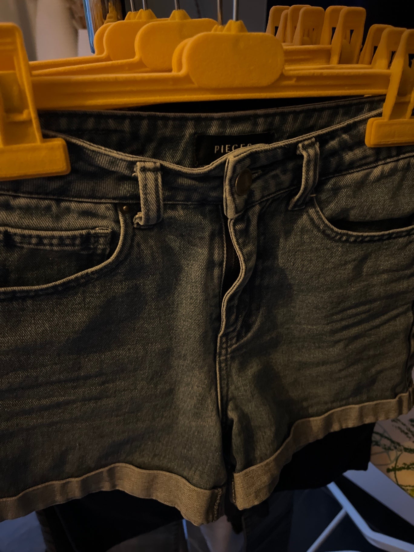 Pieces Shorts Blau