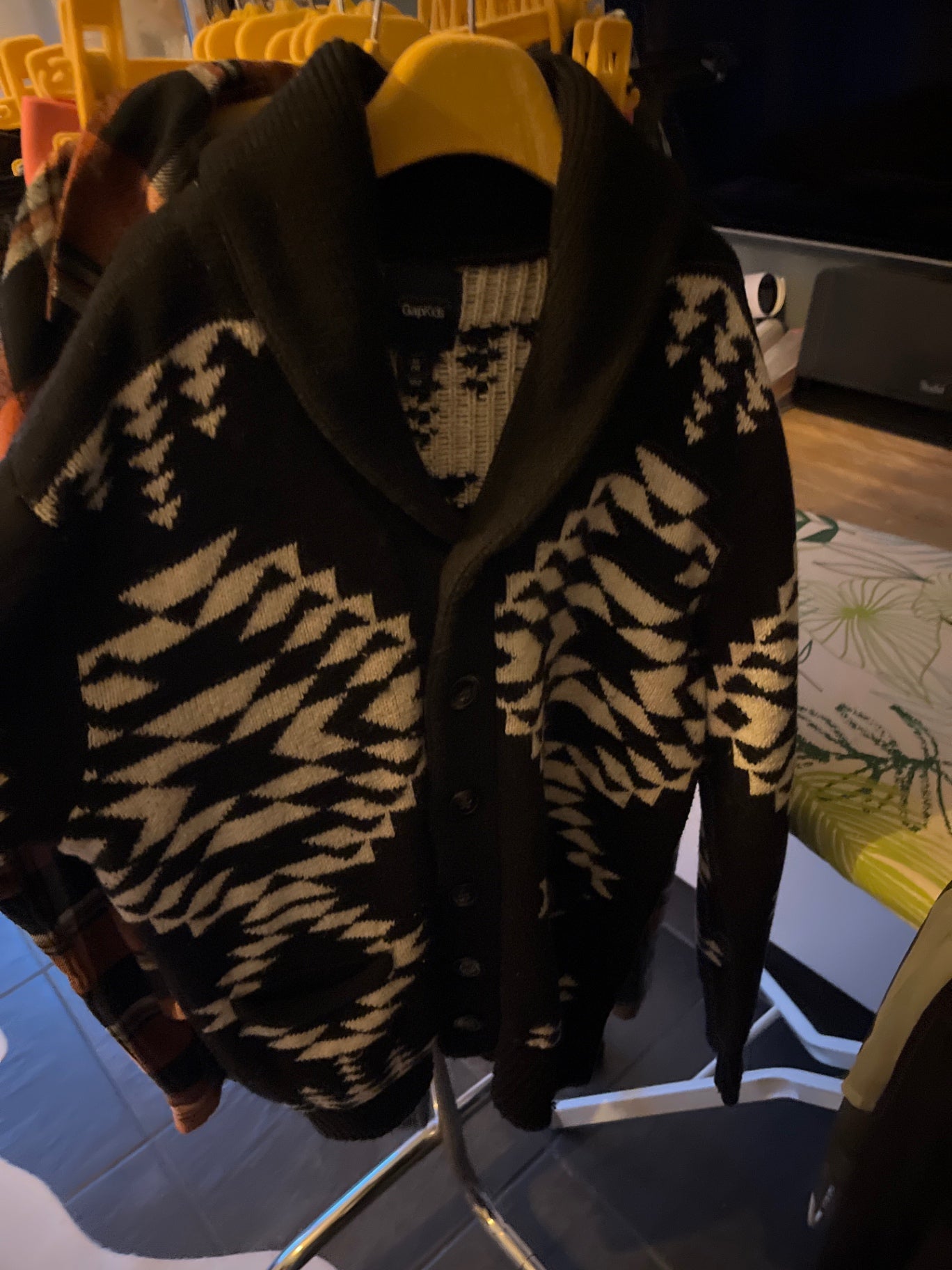Gap Strickjacke Schwarz und Weiß