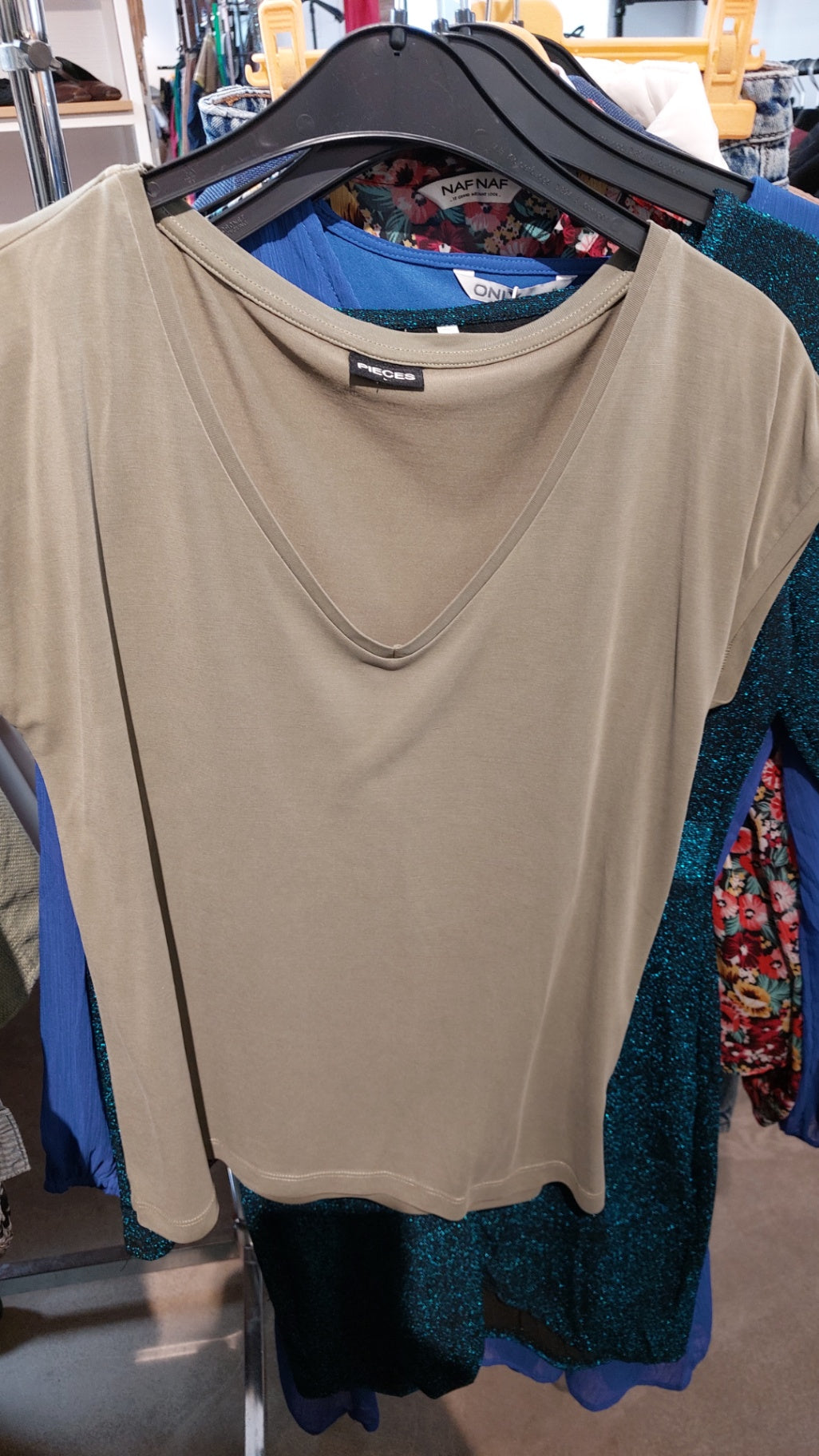 Pieces T-Shirt Khaki