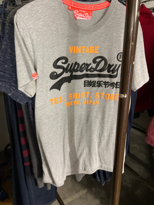 SuperDry T-Shirt Grau