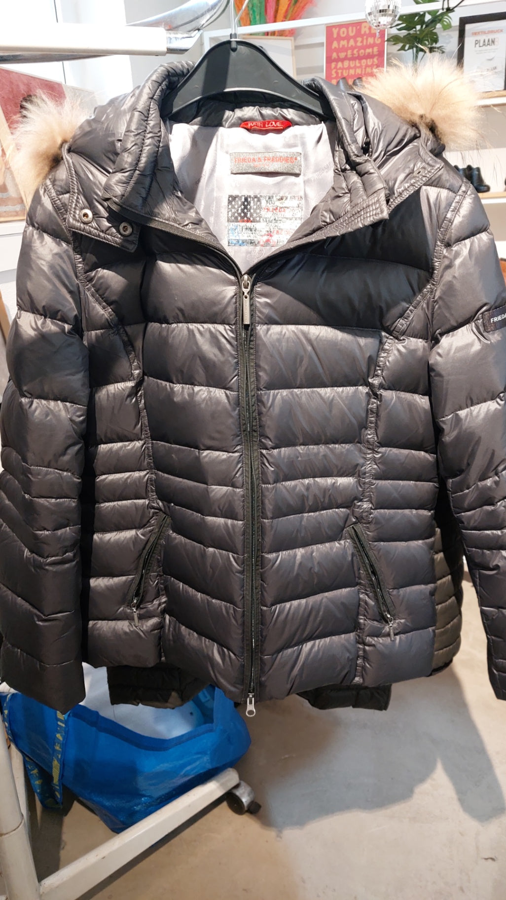 Frida & Freddies Winterjacke Silbergrau