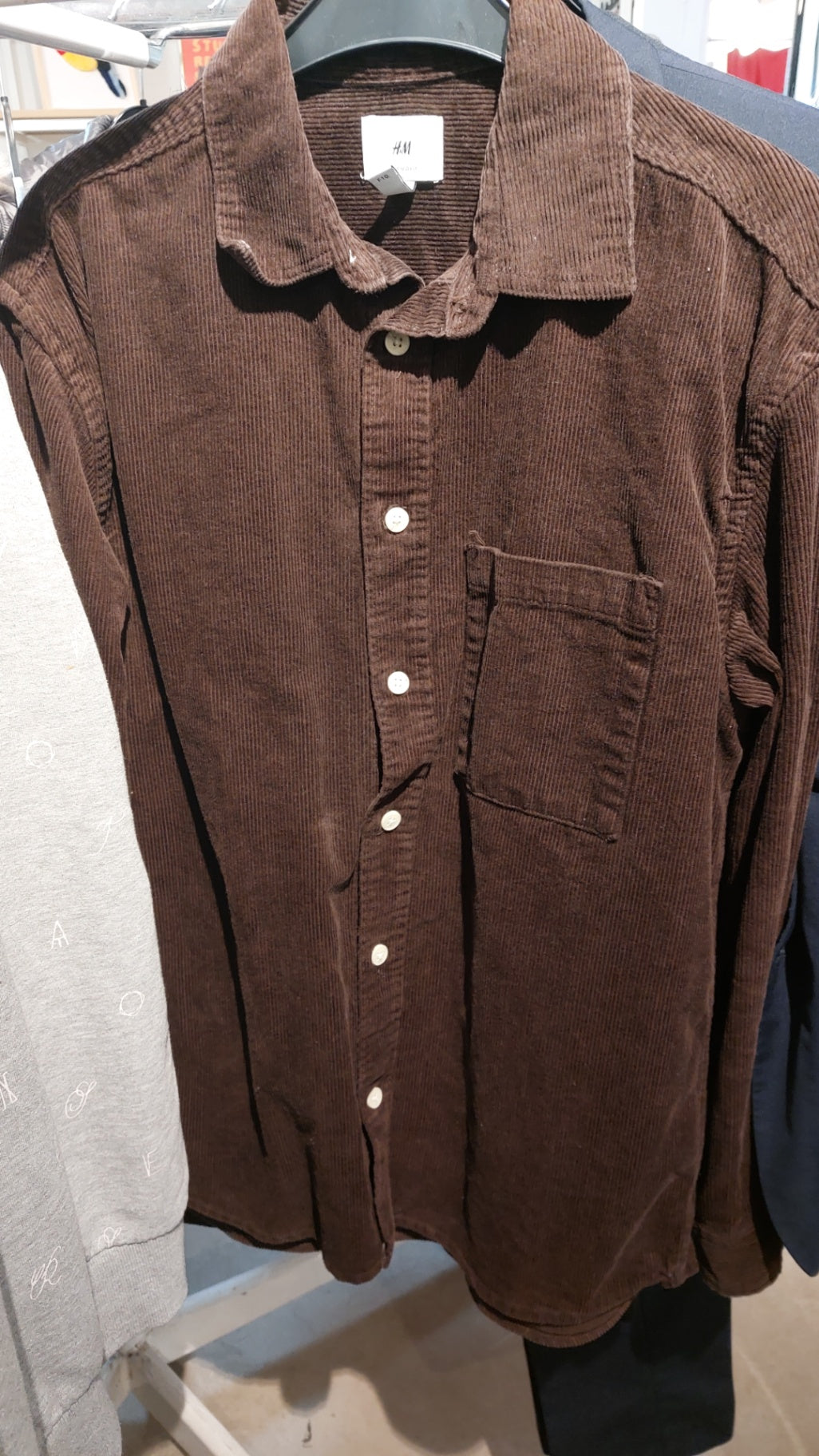 H&M Hemd Braun