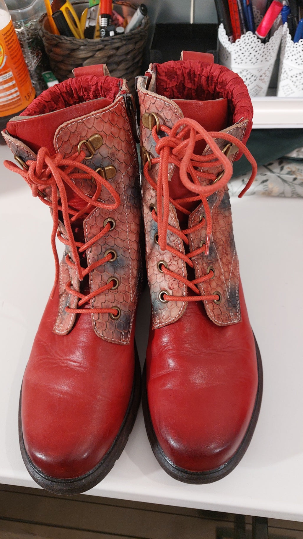 Laura Vita Stiefeletten Rot