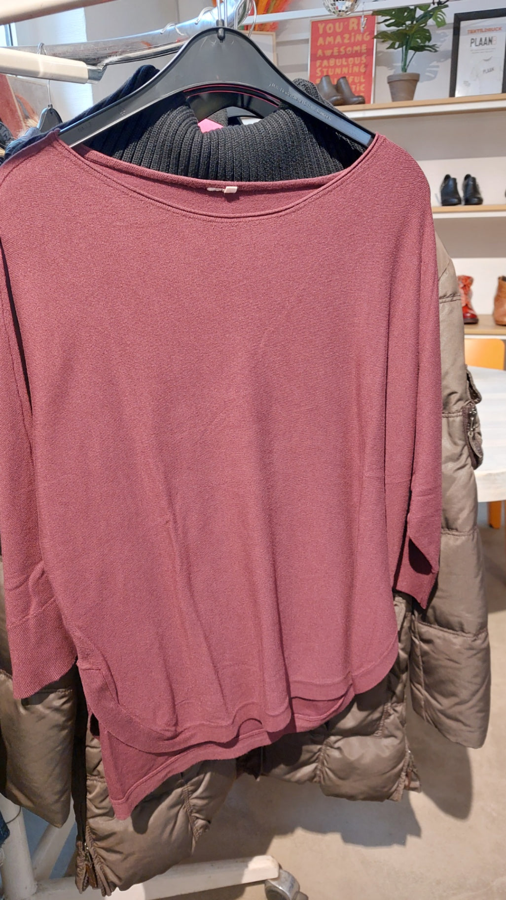 Unbekannt Pullover Weinrot