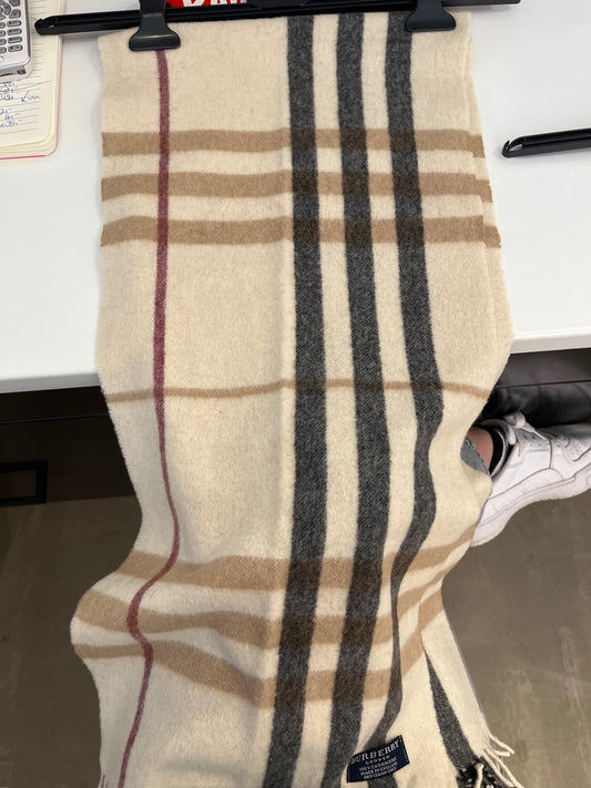 Burberry Schal Beige mit Karomuster