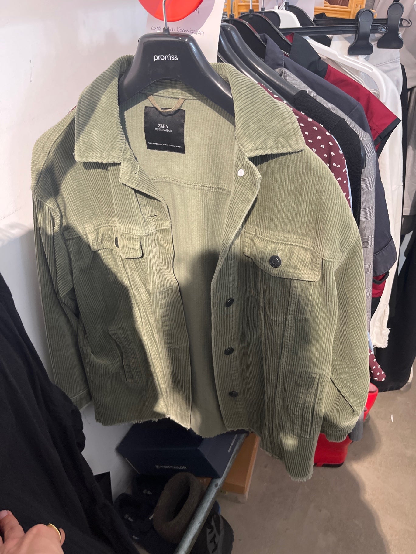 Zara Jacke Olivgrün