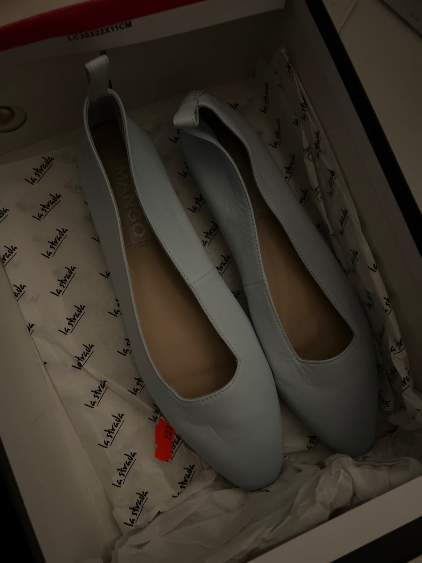 Mango Ballerinas Hellblau