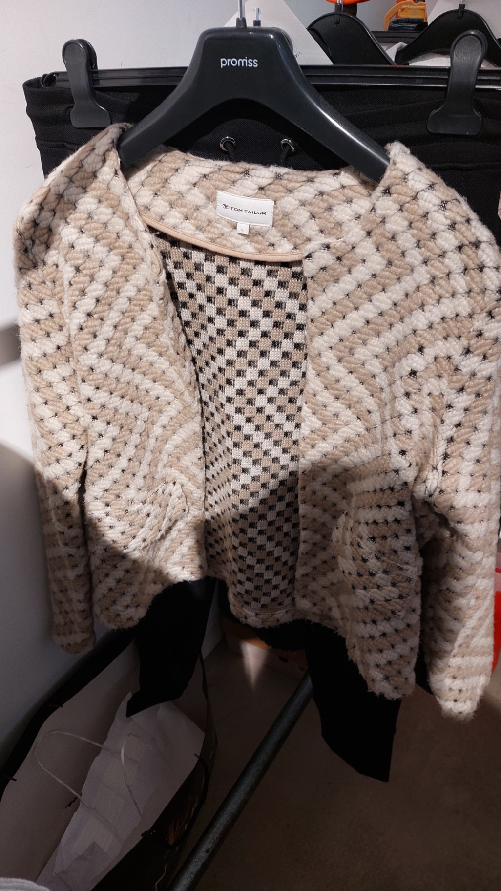Tom Tailor Strickjacke Beige/Braun