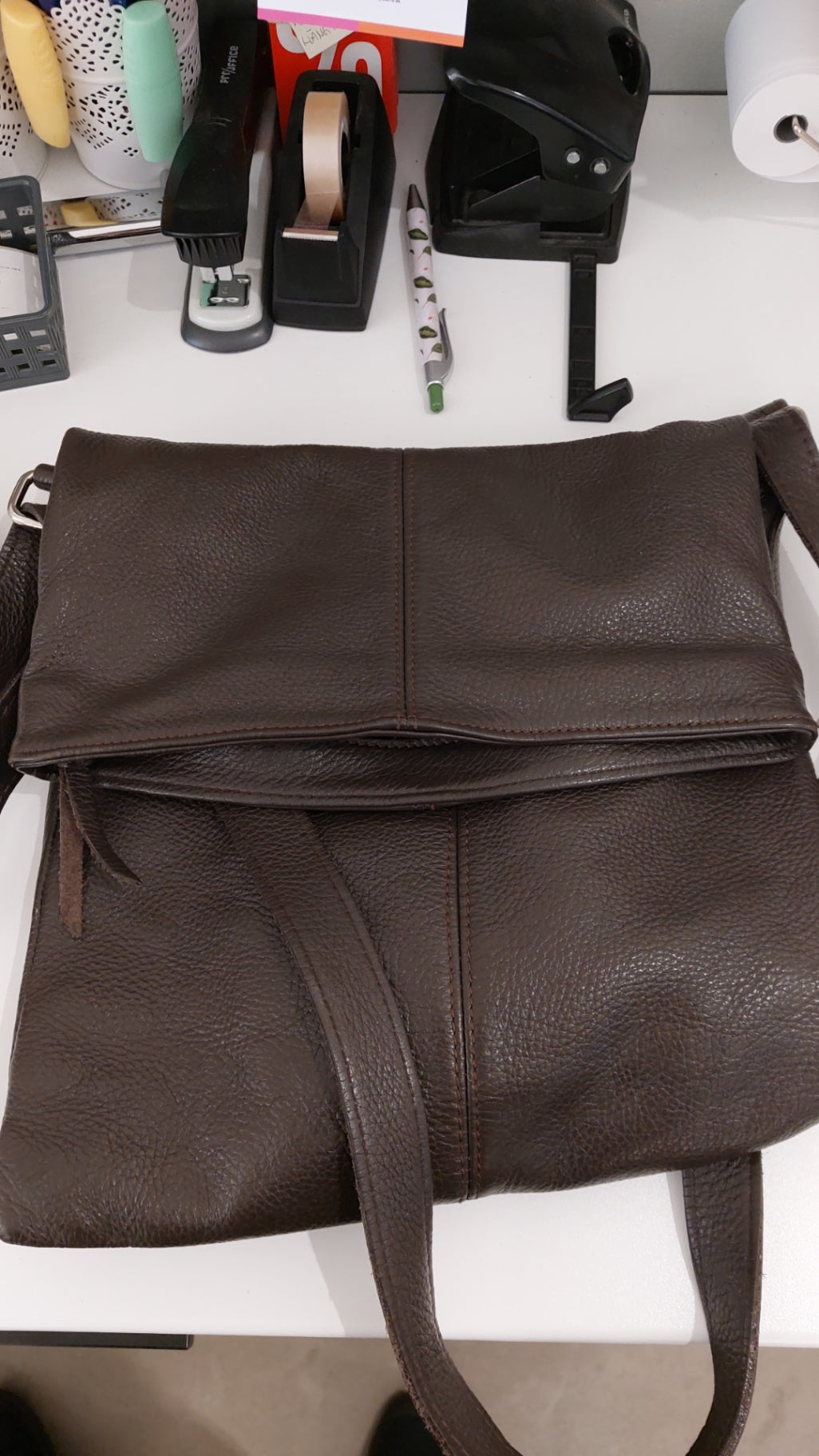 Unbekannt Handtasche Braun