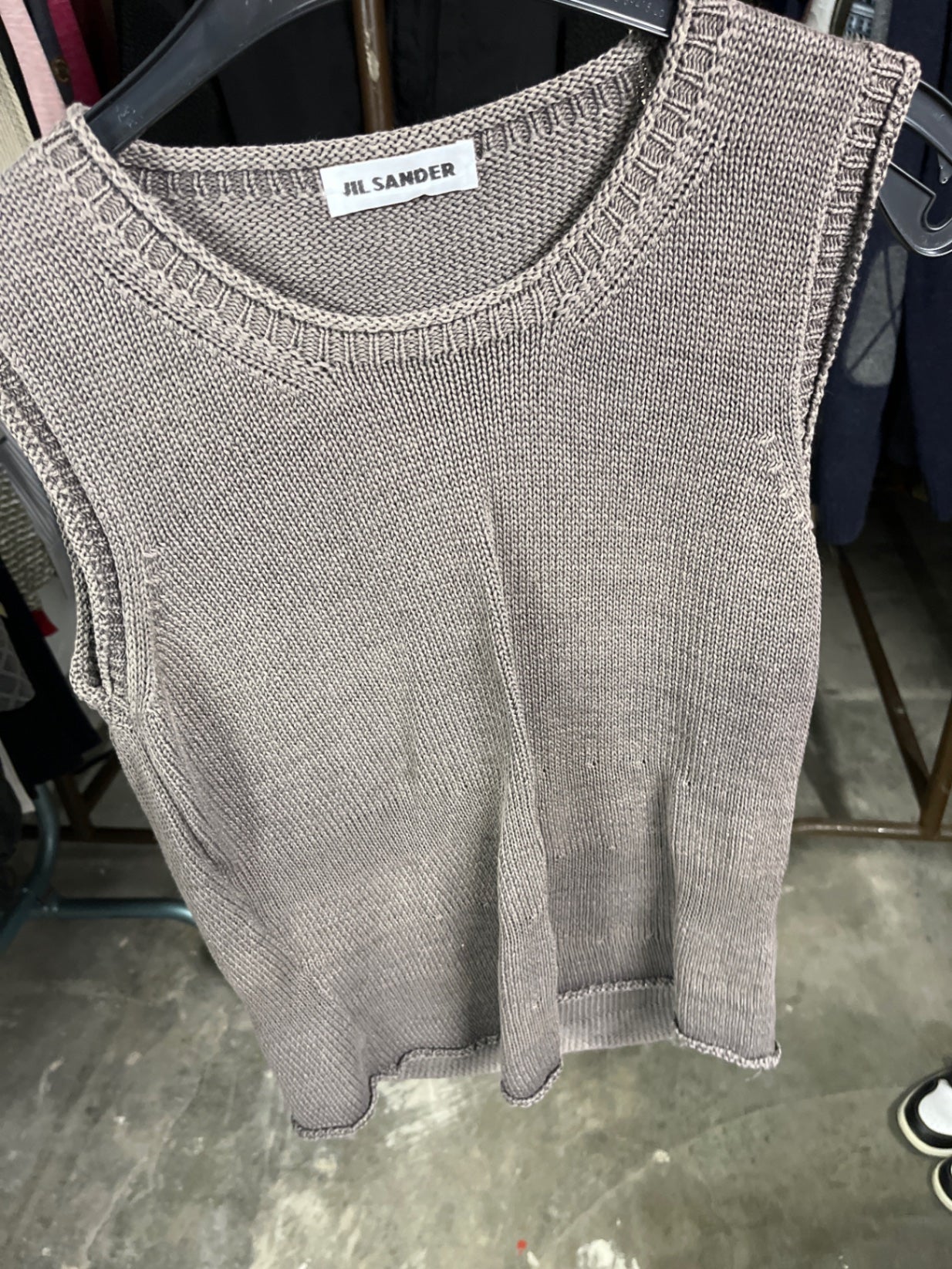 Jil Sander Stricktop Braun