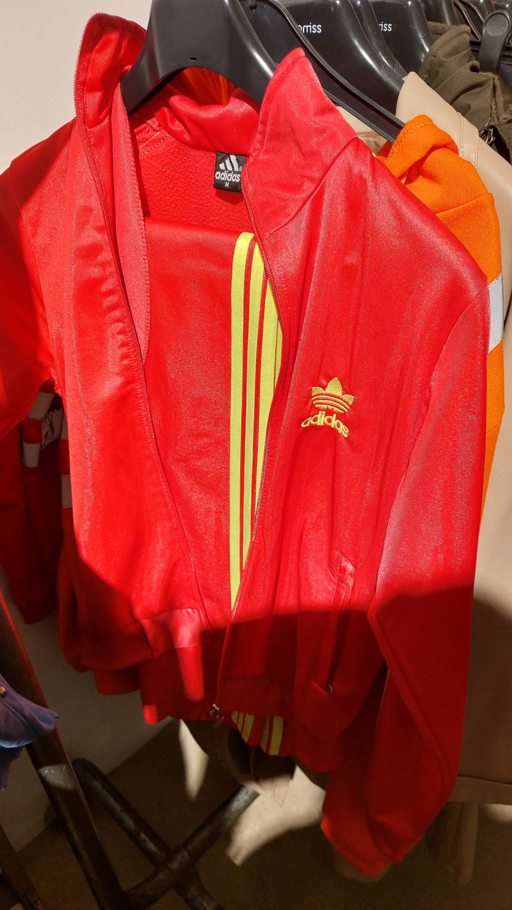 Adidas Trainingsjacke Pink/Gelb 2 Teiler
