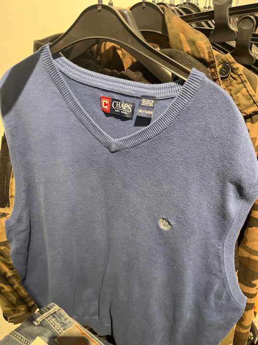 Chaps Vintage Pullunder Blau