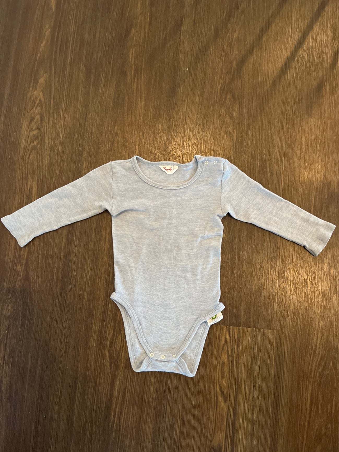 Baumwolle Seide Body Blau