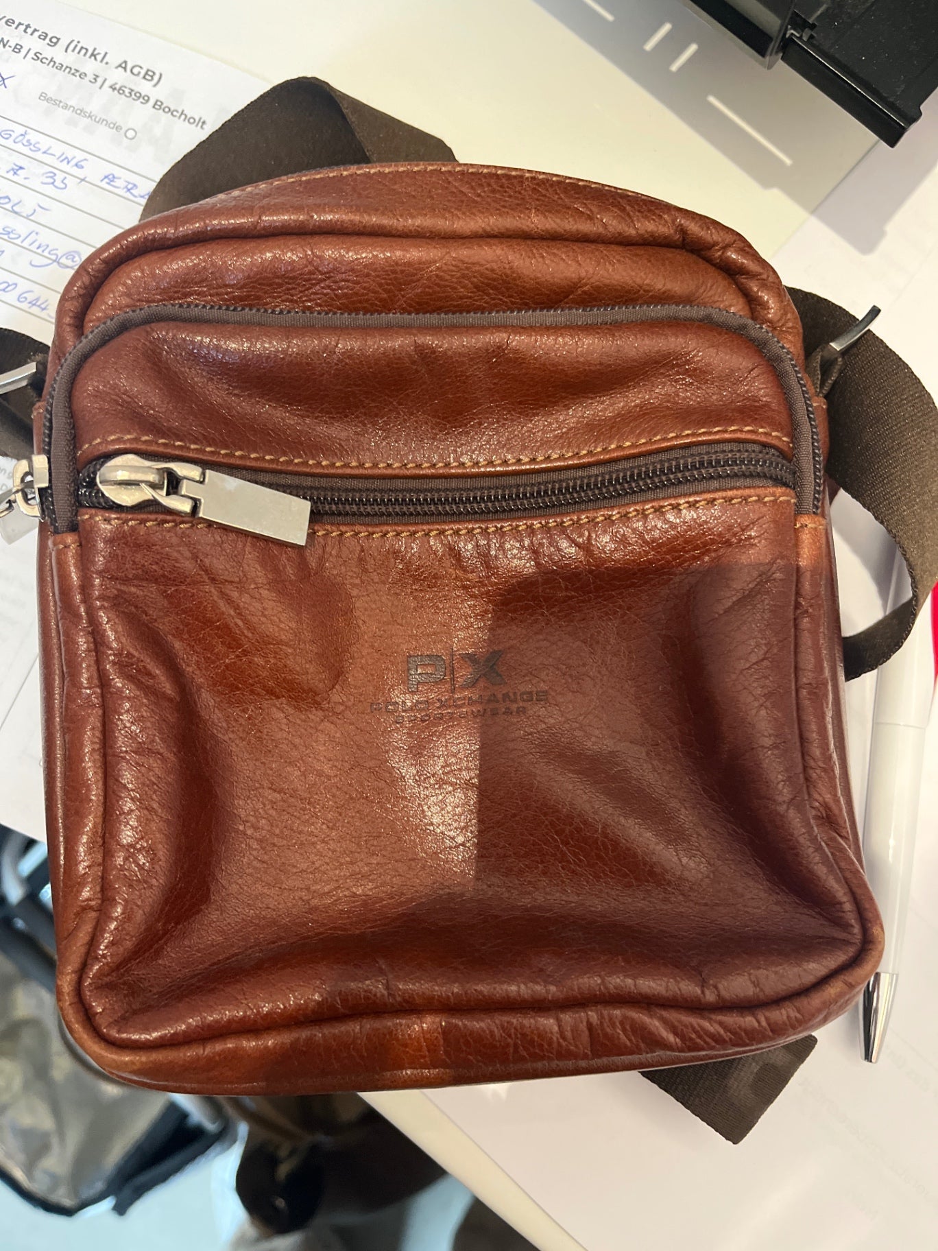 PX Polo Exchange Umhängetasche Braun