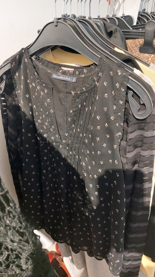 Abercrombie & Fitch Bluse Schwarz