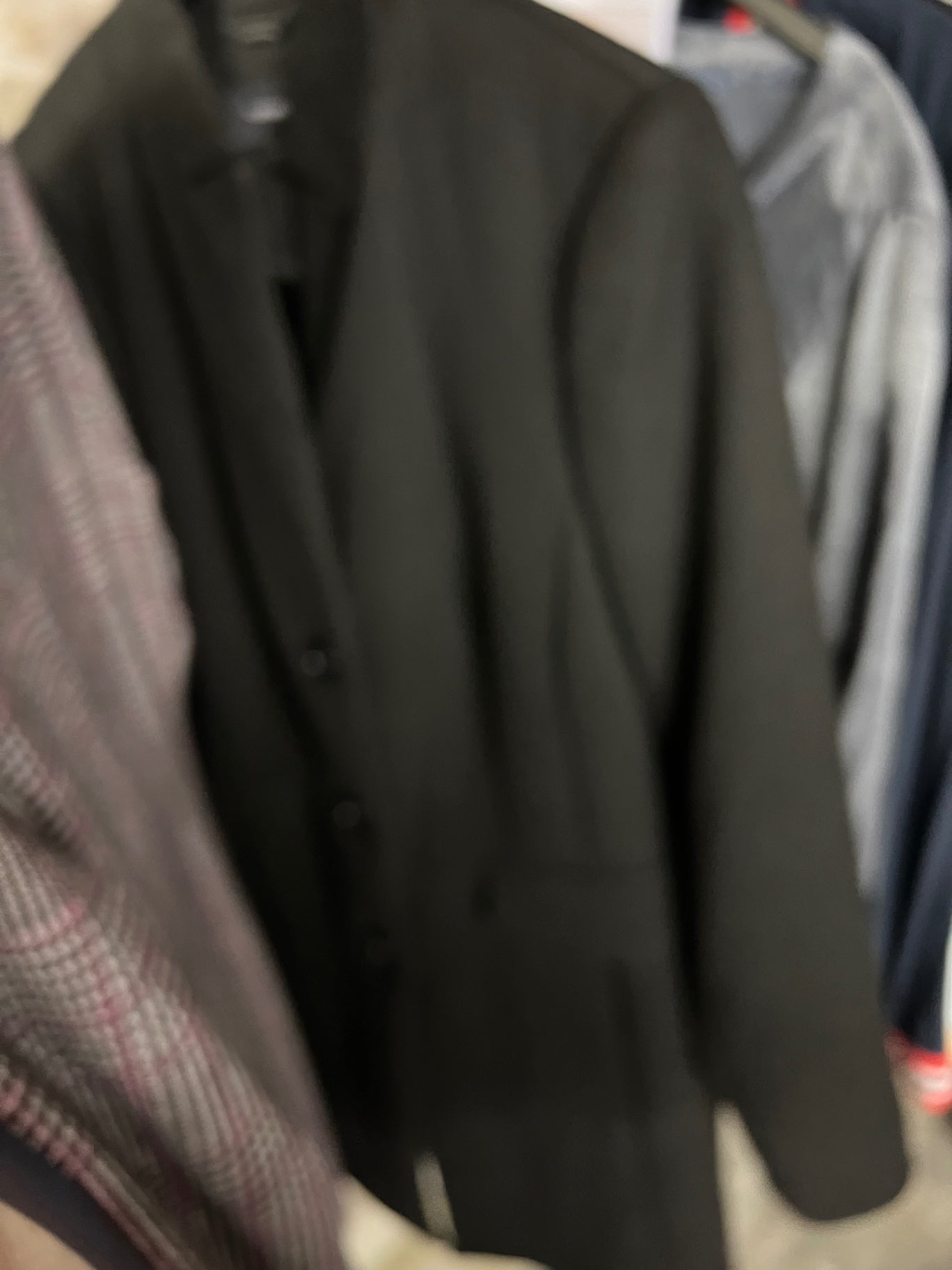 Comma Blazer Mantel Schwarz