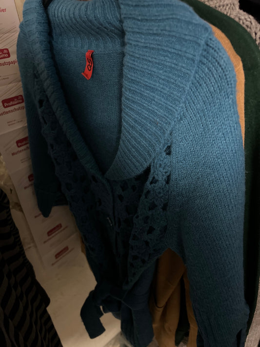QS Strickjacke Blau
