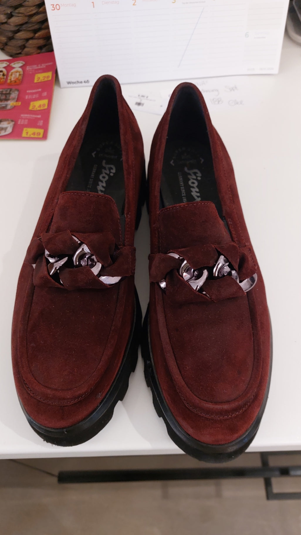 Sioux Slipper Bordeaux - NP 140 Euro
