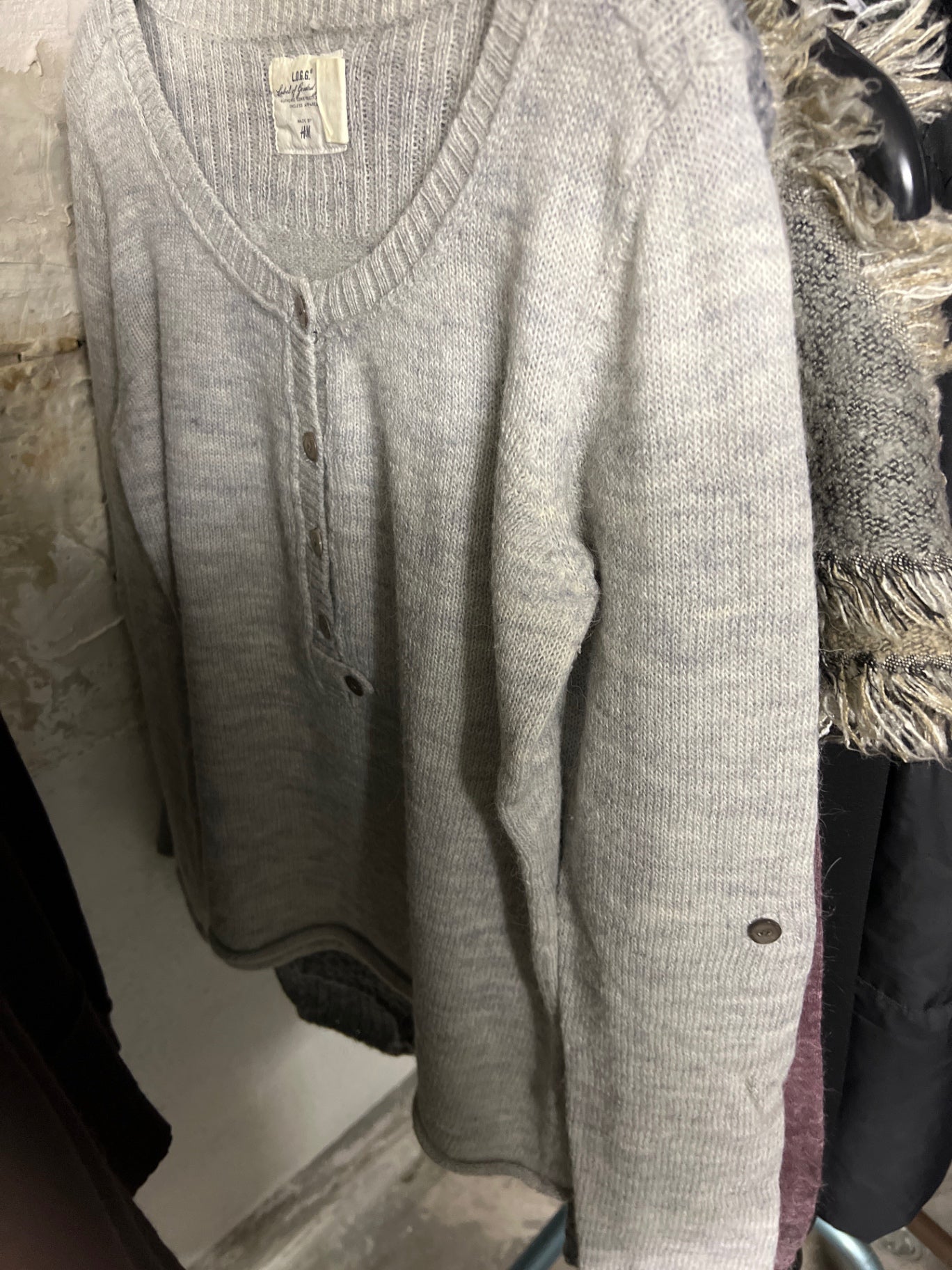 H&M Strickjacke Grau