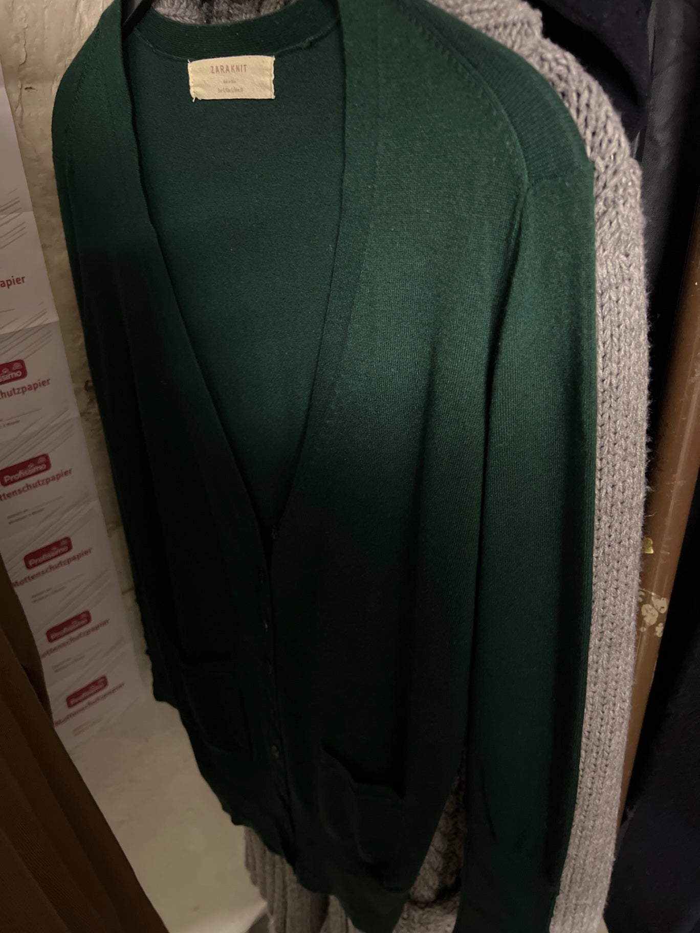 Zara Strickjacke Grün